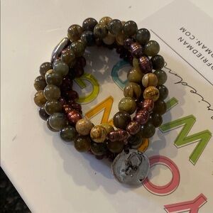 Bohemian Beaded Bracelet in Earth Tones